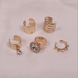 Gold ear cuffs
